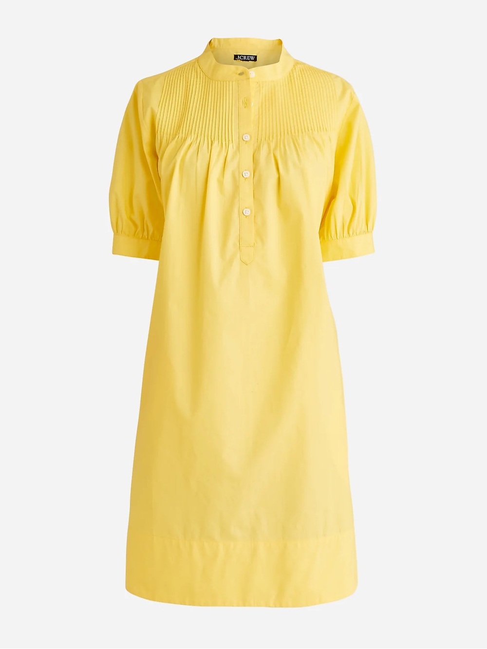 J. Crew Short-sleeve Mini Shirt-Dress in Cotton Poplin- XXS